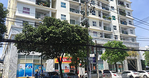 Chung cư Khang Gia Tân Hương đang có nguy cơ bị ngân hàng siết nợ.