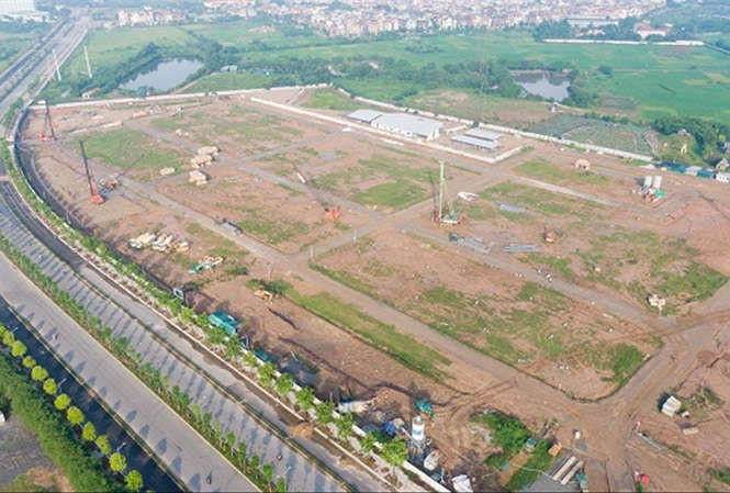 Dự án Hệ thống xử lý nước thải Yên Xá hiện đang chậm tiến độẢNH: H.P