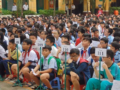 4.100 thí sinh đã dự thi vào lớp 6 Trường THPT chuyên Trần Đại Nghĩa.