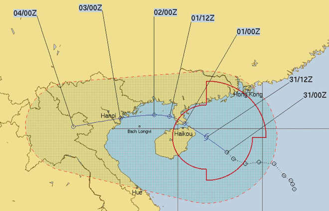 Ap thap nhiet doi manh thanh bao so 3, giat cap 11 khi do bo hinh anh 3 