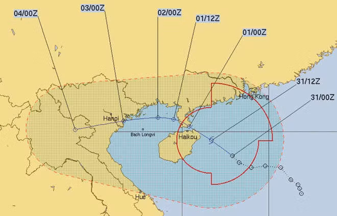 Ap thap nhiet doi manh thanh bao so 3, giat cap 11 khi do bo hinh anh 3 