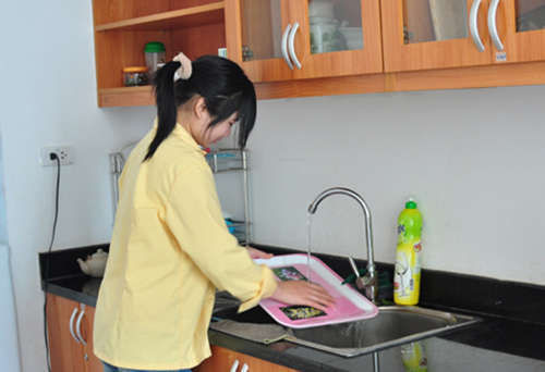 Chuyên gia của Unicef khuyến nghị Bộ luật Lao động (sửa đổi) nên cấm sử dụng lao động chưa thành niên giúp việc gia đình. Ảnh: Thu Thuỷ.