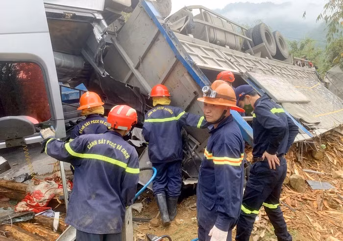 Hiện trường vụ tai nạn - Ảnh: Báo Bắc Kạn Hiện trường vụ tai nạn - Ảnh: Báo Bắc Kạn