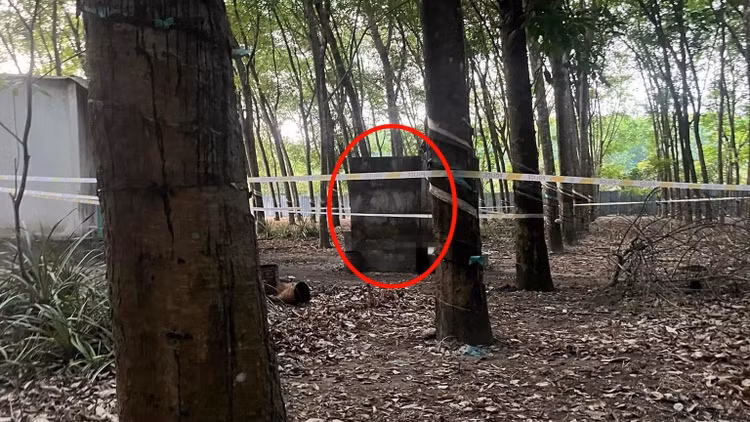 Hiện trường phát hiện sự việc - Ảnh: Báo Bình Dương Online