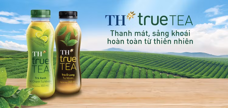 Thanh mát ngày hè cùng TH true TEA hoàn toàn từ thiên nhiên.