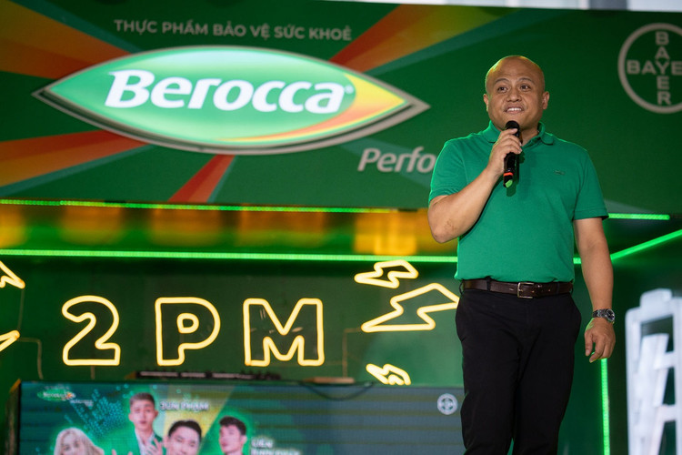 Đại diện Bayer Việt Nam chia sẻ về ý nghĩa của chiến dịch “Kéo năng lượng trong ta, tỏa tích cực đi xa” của nhãn hàng Berocca Performance Mango.