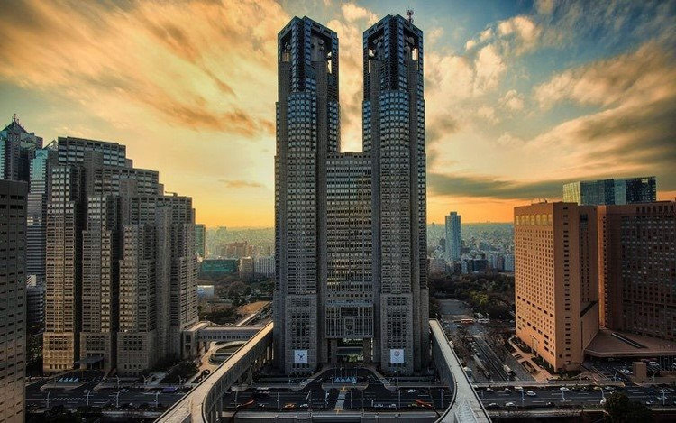 Toà thị chính The New Tokyo gắn với tên tuổi Tange – hình Wordpress.com.