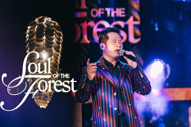 ‏Ca sĩ Bằng Kiều xúc động khi lần đầu hát giữa rừng thông trong Soul Of The Forest.