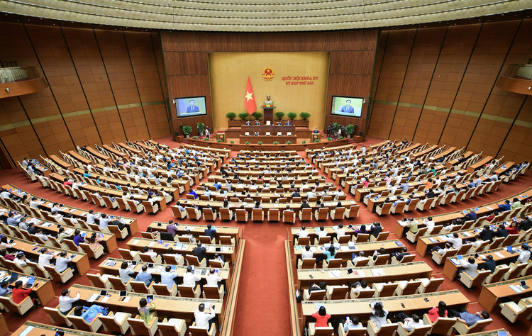 Quang cảnh phiên bế mạc chất vấn, trả lời chất vấn. Ảnh: QH.