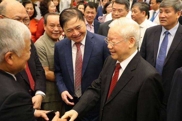 Tong Bi thu Nguyen Phu Trong: Mong doi ngu tri thuc xung dang la nguyen khi cua quoc gia-Hinh-2