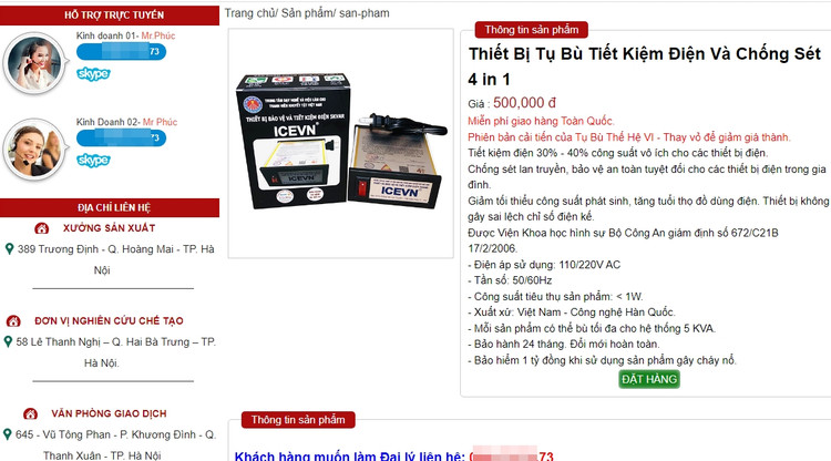 Tang gia dien, thiet bi tiet kiem dien lai nhon nhip: Can than bi lua