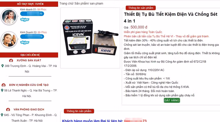 Tang gia dien, thiet bi tiet kiem dien lai nhon nhip: Can than bi lua