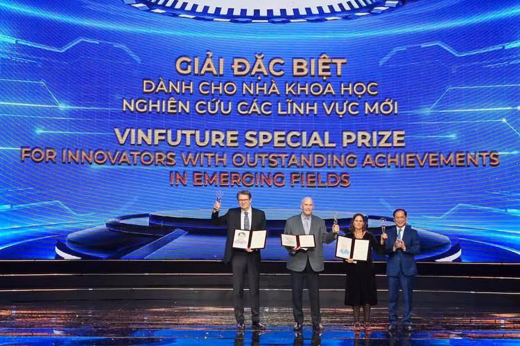 Giai thuong Vinfuture 2024 vinh danh 4 cong trinh khoa hoc: 