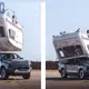 Bán tải Toyota Hilux điện bị xe caravan 760kg rơi trúng nóc vẫn an toàn