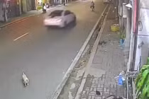 Truy tìm tài xế ô tô bỏ chạy sau khi hất văng 2 người đi xe máy
