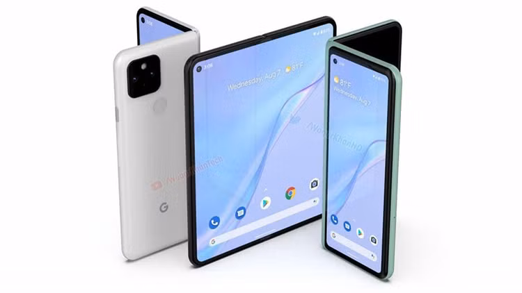 Chiếc Pixel Fold. - Ảnh: waqarkhantech Chiếc Pixel Fold. - Ảnh: waqarkhantech