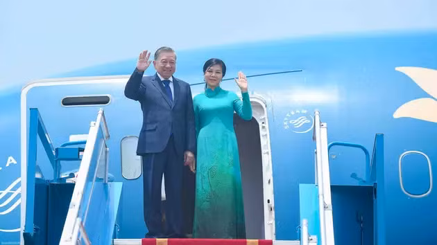 Tổng Bí thư Tô Lâm và Phu nhân rời Hà Nội, bắt đầu chuyến công tác đến Nga, Kazakhstan, Azerbaijan và Belarus.