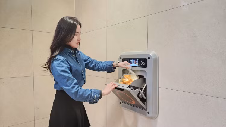 Rác thải thực phẩm ở Hàn Quốc được thu gom và xử lý bằng hệ thống chuyên biệt. Ảnh: Envac. Rác thải thực phẩm ở Hàn Quốc được thu gom và xử lý bằng hệ thống chuyên biệt. Ảnh: Envac.
