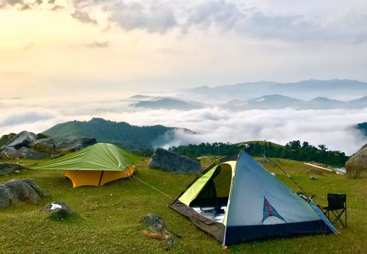 Cắm trại tại cao nguyên Đồng Cao. Nguồn ảnh: Lâm Chinsu