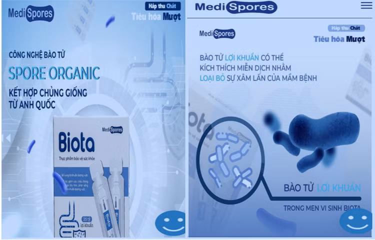 TPBVSK MediSpores Biota bị cảnh báo vi phạm luật quảng cáo. TPBVSK MediSpores Biota bị cảnh báo vi phạm luật quảng cáo.