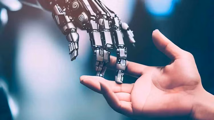 Với công nghệ AI, ranh giới giữa người và máy ngày càng trở nên mong manh. Ảnh: Finitech.