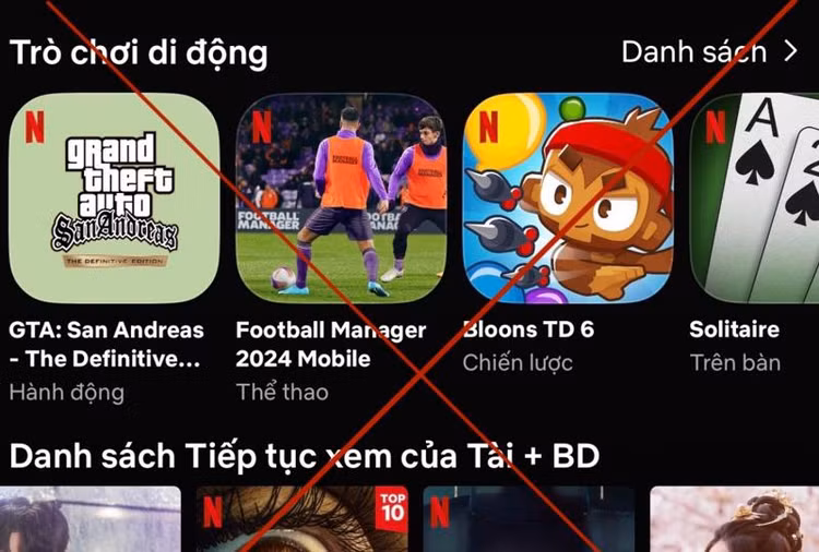 Netflix dừng quảng cáo, phát hành game trái phép tại Việt Nam ảnh 1 Netflix dừng quảng cáo, phát hành game trái phép tại Việt Nam ảnh 1