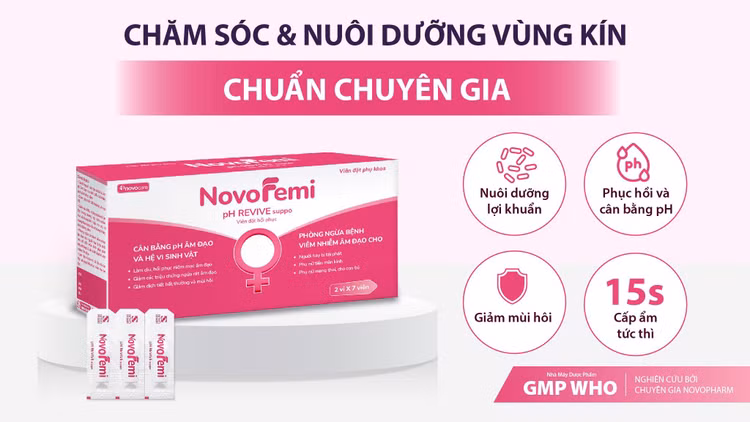 Sản phẩm Novofemi pH Revive Suppo Sản phẩm Novofemi pH Revive Suppo