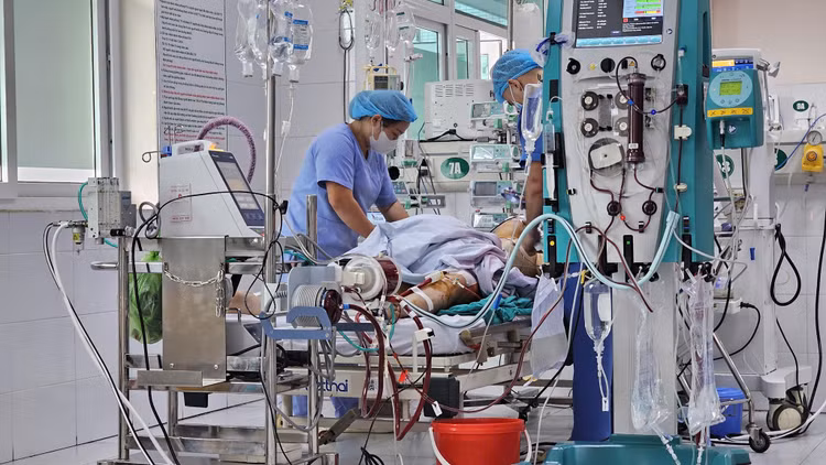 Bệnh nhân được cấp cứu kịp thời. Ảnh: BVCC. Bệnh nhân được cấp cứu kịp thời. Ảnh: BVCC.