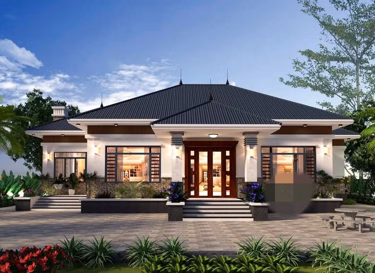 10 mau nha cap 4 don gian, hien dai ai cung me-Hinh-5