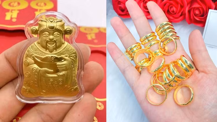 Ngay Via Than Tai, nen mua vang nhan hay vang mieng?