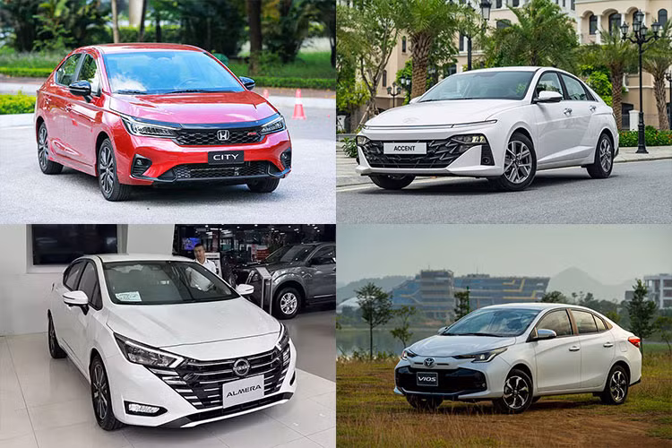 Loat oto sedan hang B tai Viet Nam 