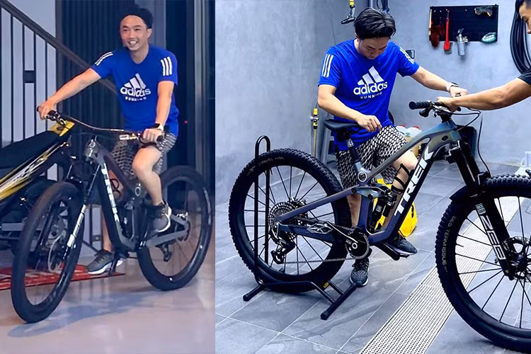 Đắt nhất trên chiếc xe đạp này là bộ khung Trek Slash 9.9 Project One thuộc diện độc nhất tại Việt Nam. Riêng bộ khung đã chiếm một nửa giá trị của xe: 250 triệu đồng. Bộ vành căm Syncros Silverton SL trên xe cũng có giá 120 triệu đồng.