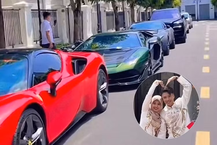 Dàn siêu xe trăm tỷ tại đám cưới Đạt Villa lấy vợ Indonesia Dan sieu xe tram ty tai dam cuoi Dat Villa lay vo Indonesia