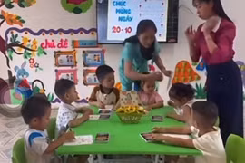 Tạm đình chỉ hai giáo viên mầm non tát vào mặt học sinh