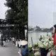 Không gian nghệ thuật bên hồ Gươm thu hút du khách cuối tuần