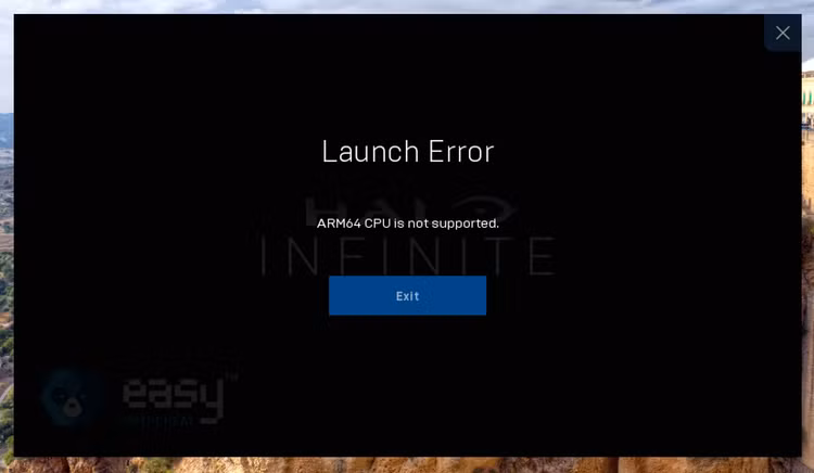 Đây là loại lỗi mà bạn sẽ thấy ở rất nhiều trò chơi trên Arm hiện nay. Ảnh: Windows Central