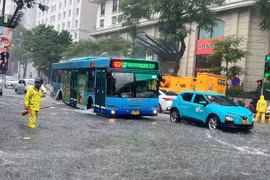 Mưa diện rộng kéo dài nhưng Hà Nội không ghi nhận điểm ngập