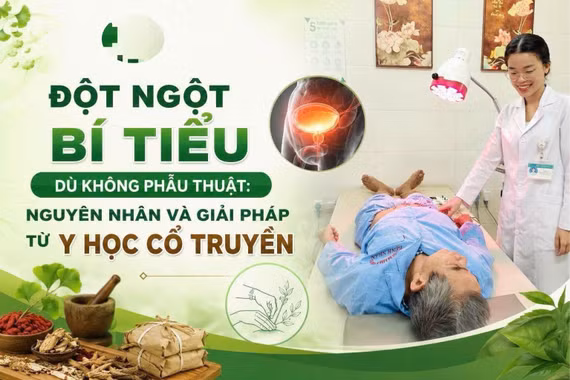 Đang tiểu bình thường, người đàn ông 68 tuổi bất ngờ phải dùng sonde tiểu