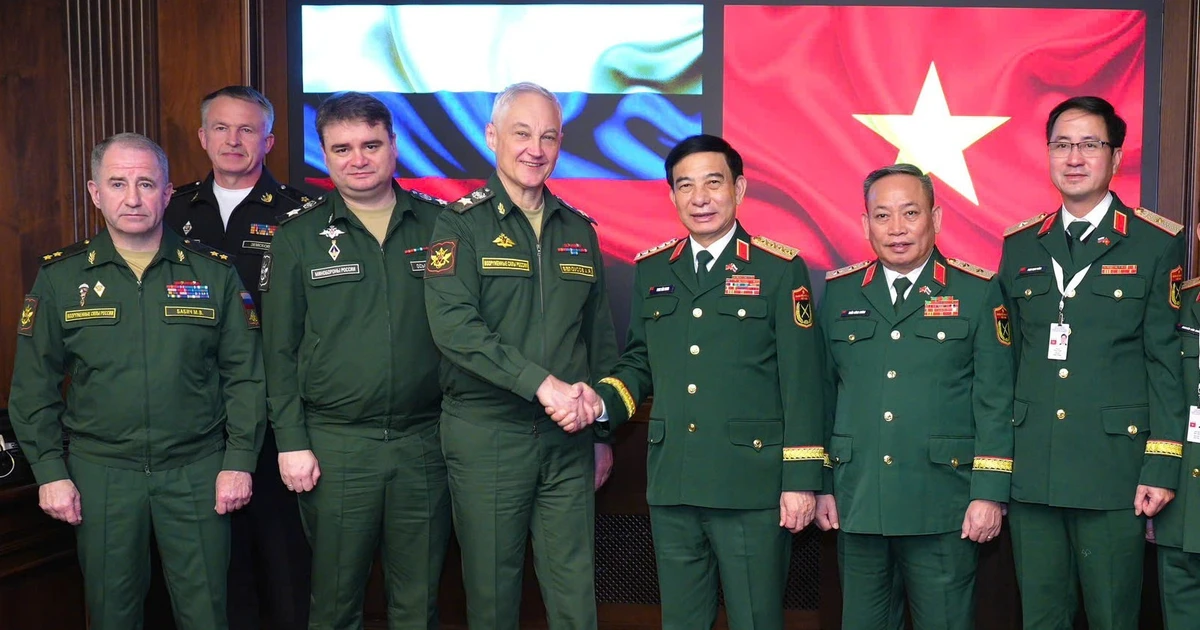 Đại tướng Phan Văn Giang hội kiến Bộ trưởng Bộ Quốc phòng Liên bang Nga