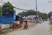 Nhiều bãi tập kết VLXD có dấu hiệu không đúng quy định ở Đại Mỗ