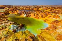 Dallol - Thế giới ngoài hành tinh giữa sa mạc nóng bỏng