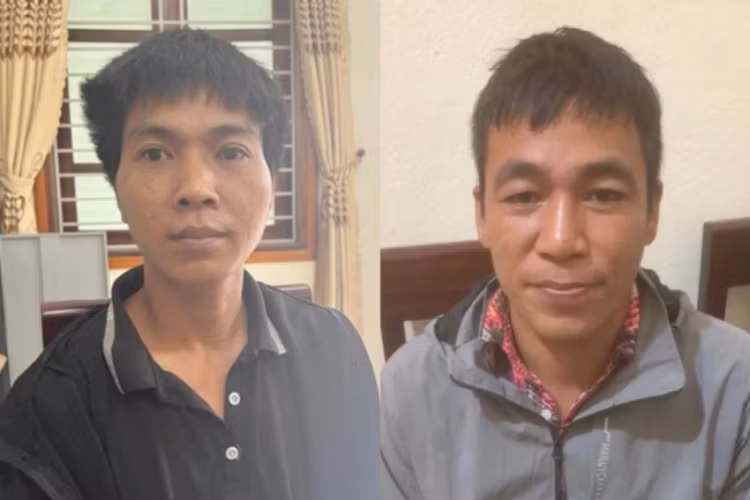 Hai đối tượng Lương và Tam tại Cơ quan CSĐT.