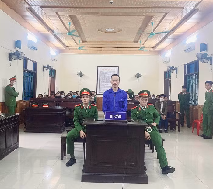 Bị cáo Biện Văn Trường tại phiên toà. Bị cáo Biện Văn Trường tại phiên toà.
