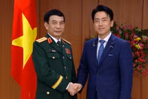 Bộ trưởng Quốc phòng Nhật Bản hội đàm với Đại tướng Phan Văn Giang