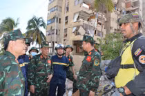 Đoàn Việt Nam chạy đua với thời gian tìm kiếm nạn nhân động đất tại Venezuela