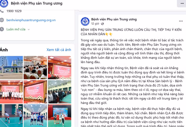 “Điểm” bệnh viện bị tố “tắc trách” khiến sản phụ mất con - Hình 2 “Diem” benh vien bi to “tac trach” khien san phu mat con-Hinh-2