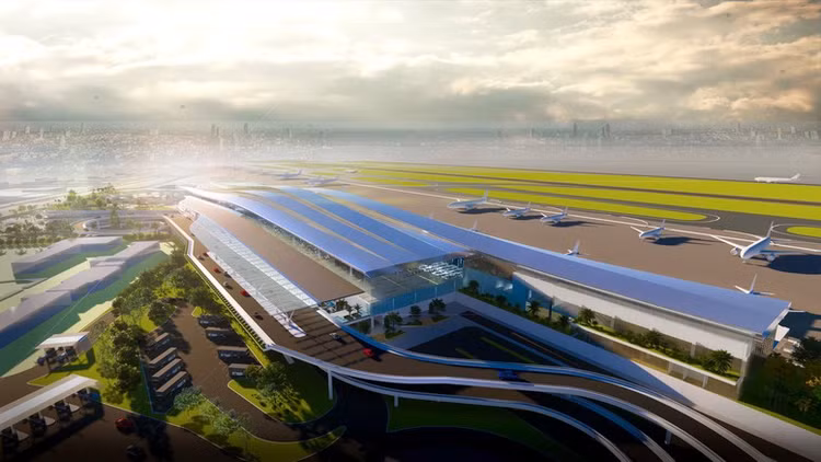 Sân bay được thiết kế đạt tiêu chuẩn 4F, có thể đón các máy bay lớn nhất thế giới như Airbus A380 và Boeing 747-8.(Ảnh: Báo Chính phủ)