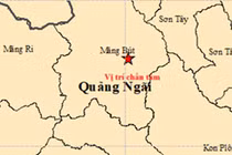 Động đất 4,5 độ ở Quảng Ngãi sáng 11/9 gây rung lắc xa
