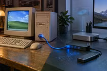 Calude đưa Windows 98 vượt thời gian với loạt kết nối hiện đại