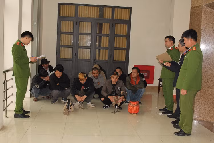 Ha Nam: Bat qua tang 11 doi tuong danh bac duoi hinh thuc da ga